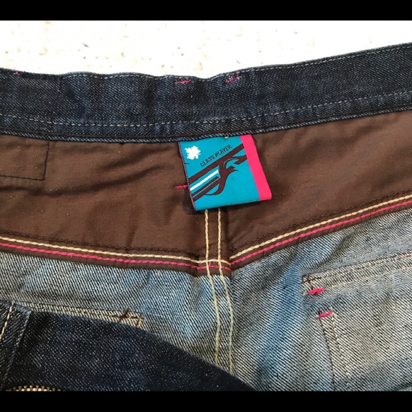 Class Player Men’s Embroidered Jeans Size 38 - Picture 3 of 7